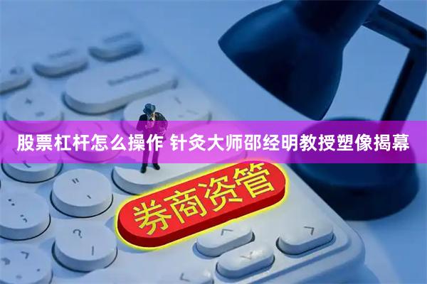 股票杠杆怎么操作 针灸大师邵经明教授塑像揭幕
