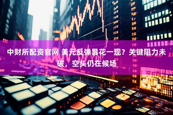 中财所配资官网 美元反弹昙花一现？关键阻力未破，空头仍在候场